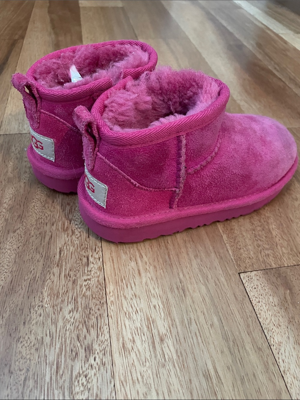 UGG Toddler Pink Sheepskin Boots 10t